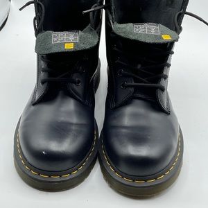 Dr. Marten size 10 men’s black leather boots.